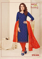 Aarvi Bandhej vol-4 Bandhani Print Cotton Salwar Suit Catalog Collection