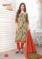 Aarvi Gadwal Border Vol-5 Printed Cotton Salwar Suit Catalog Collection