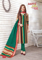 Aarvi Gadwal Border Vol-5 Printed Cotton Salwar Suit Catalog Collection