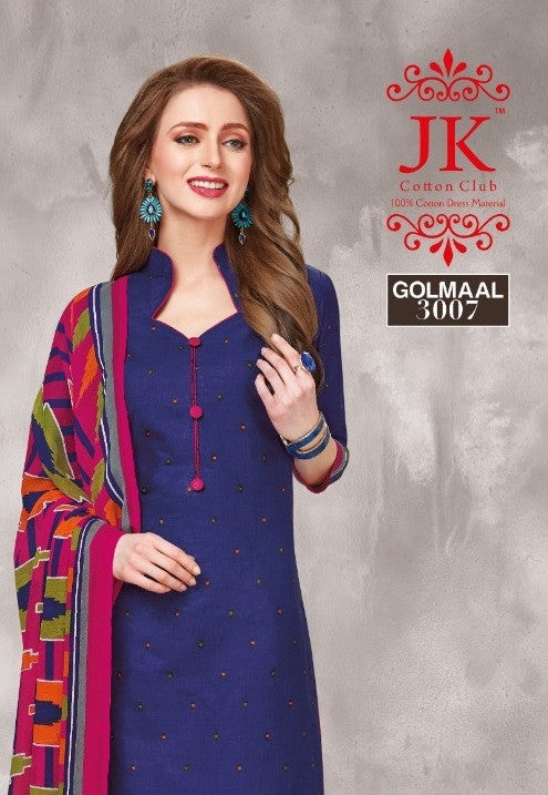 JK Golmaal Vol-3 Printed Cotton Dress Material Catalog Collection