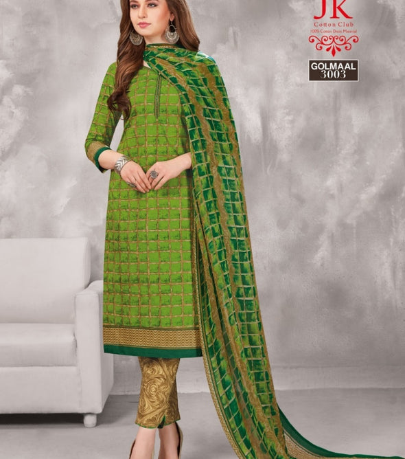 JK Golmaal Vol-3 Printed Cotton Dress Material Catalog Collection