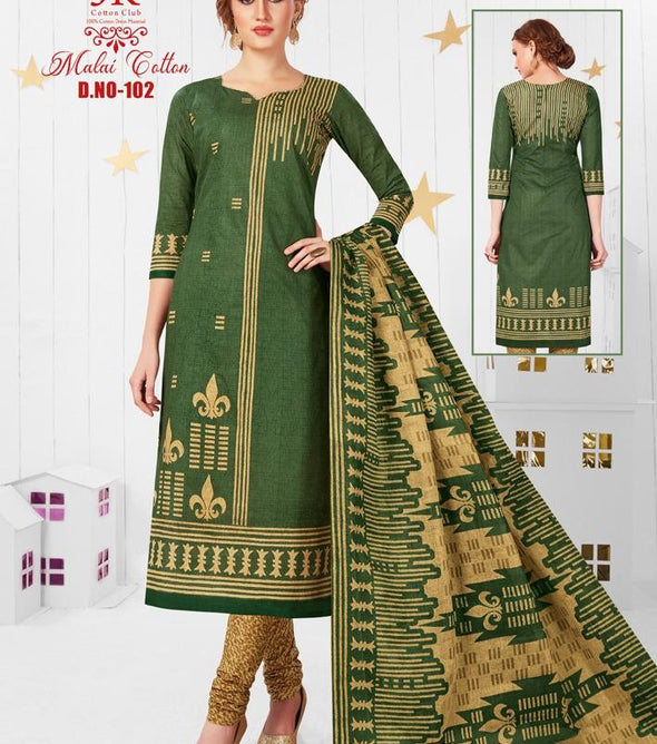 JK Malai Cotton Vol-1 Designer Printed Cotton Dress Material Catalog Collection