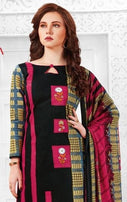 JK Ayesha Vol-4 Printed Cotton With Chiffon Dupatta Dress Material Catalog
