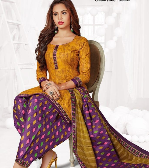 Masti Bul Bul Printed Cotton Dress Material Catalog Collection