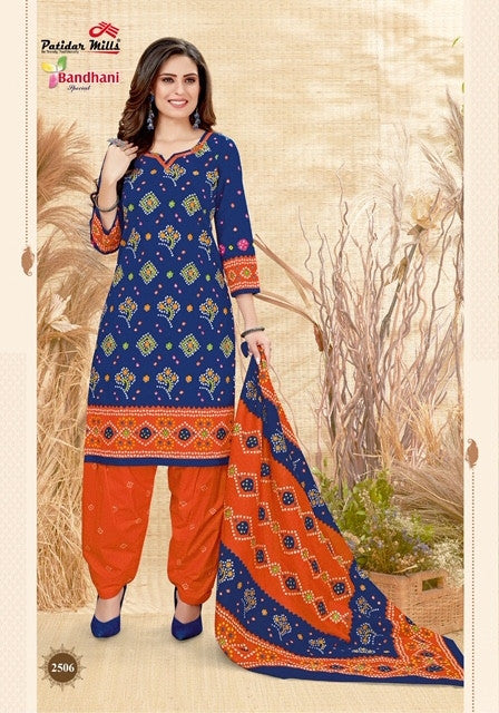 Patidar Mills Bandhani Special Vol-25 Printed Cotton Dress Material Catalog