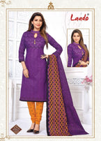 Laado Priyanka Vol-3 Unstich Printed Cotton Dress Material Catalog