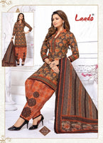 Laado Priyanka Vol-3 Unstich Printed Cotton Dress Material Catalog