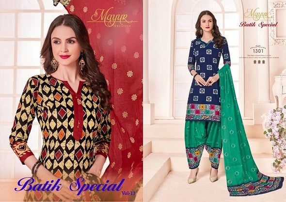 Mayur Batik Special Vol-13 Printed Cotton Dress Material Catalog Collection