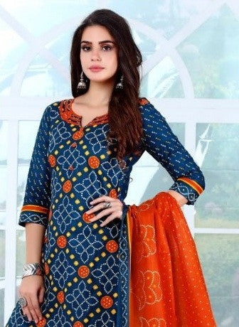 Kala Bandhani Special Printed Cotton Dress Material Catalog Collection