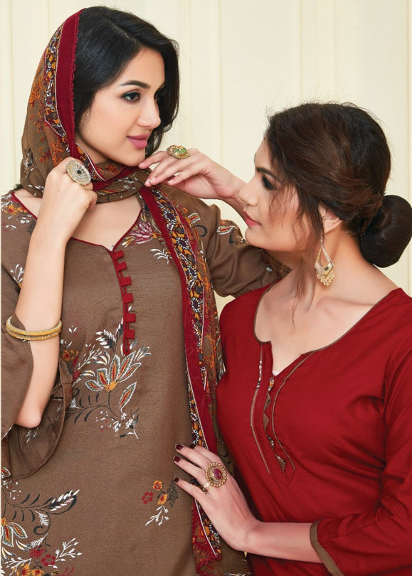 Floreon Royal Patiyala Heavy Rayon Dress Material Catalog Collection