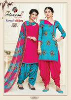 Floreon Royal Patiyala Heavy Rayon Dress Material Catalog Collection