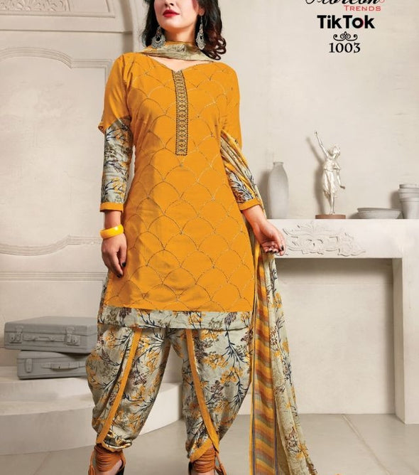 Floreon Trendz Tiktok Patiyala Type Dress Material Catalog Collection