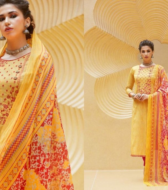 Vastu Netra Lawn Cotton work Unstitched Dress Material Catalog