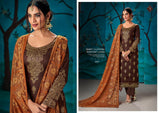 Tanishk Fashion Mirza Pure Cotton Satin Glace With Gold Foil Suit Catalog
