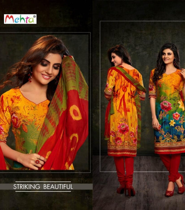 Mehta Lily Vol-3 Rayon Cotton Print Dress Material Catalog Collection