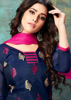 Rahul Nx Rasili Vol-11 Embroidery Work Chanderi Cotton Dress Material Catalog