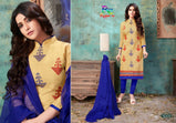 Rahul Nx Rasili Vol-11 Embroidery Work Chanderi Cotton Dress Material Catalog