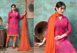 Rahul Nx Rasili Vol-11 Embroidery Work Chanderi Cotton Dress Material Catalog