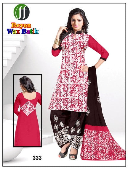 Girach Rayon Wax Batik Printed Dress Material Catalog Collection