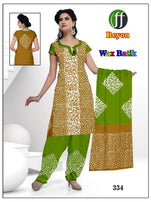 Girach Rayon Wax Batik Printed Dress Material Catalog Collection