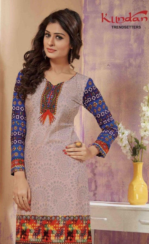 Kundan Kashmiri Unstich Kurti Fabrics Catalog Collection
