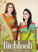 Lakhani Richlook with Blouse Piece Vol-13 Running Wear Saree Catalog Collection