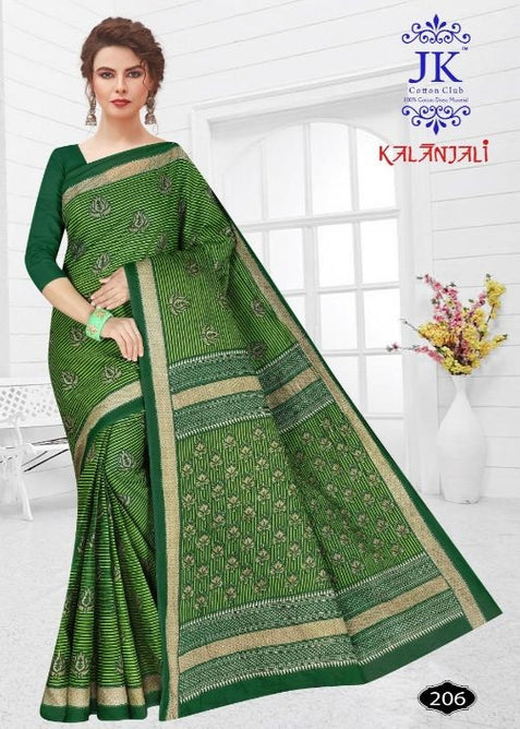 JK Kalanjali Cotton Saree vol-2 Casual Running Wear Saree Catalog Collection