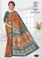JK Kalanjali Cotton Saree vol-2 Casual Running Wear Saree Catalog Collection