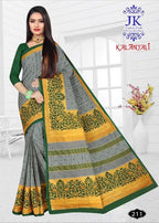 JK Kalanjali Cotton Saree vol-2 Casual Running Wear Saree Catalog Collection