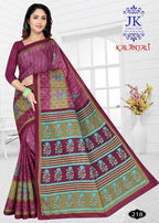 JK Kalanjali Cotton Saree vol-2 Casual Running Wear Saree Catalog Collection