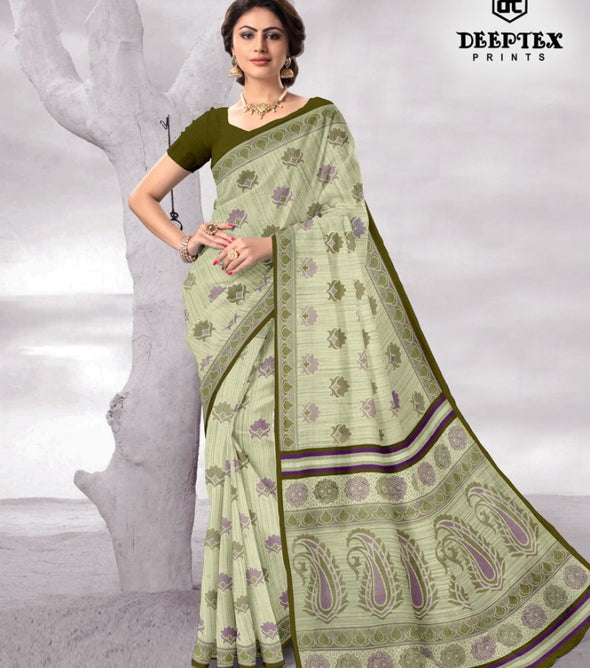 Deeptex Summer 20 Vol-1 Running Wear Casual Printed Cotton Saree Catalog