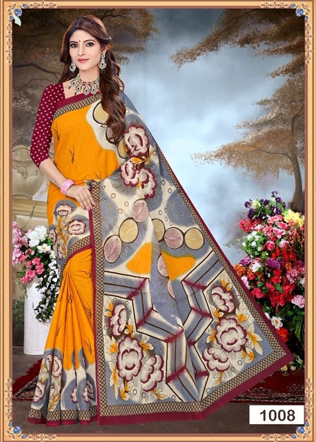 Dhoop Lissa Cotton Saree Printed Saree Catalog Collection