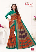 Balaji Leelavathi Cotton Sarees vol-6 Running Wear Printed Cotton Saree Catalog