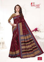 Balaji Leelavathi Cotton Sarees vol-6 Running Wear Printed Cotton Saree Catalog
