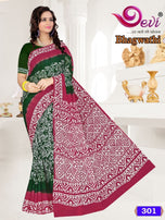 Devi Bhagwathi Mall-Mall Batik Saree Vol-3 Casual Wear Catalog Collection