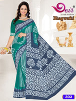 Devi Bhagwathi Mall-Mall Batik Saree Vol-3 Casual Wear Catalog Collection