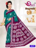 Devi Bhagwathi Mall-Mall Batik Saree Vol-3 Casual Wear Catalog Collection