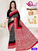 Devi Bhagwathi Mall-Mall Batik Saree Vol-3 Casual Wear Catalog Collection