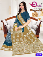 Devi Bhagwathi Mall-Mall Batik Saree Vol-3 Casual Wear Catalog Collection