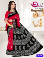 Devi Bhagwathi Mall-Mall Batik Saree Vol-3 Casual Wear Catalog Collection