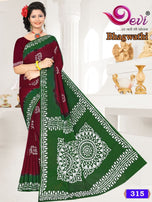 Devi Bhagwathi Mall-Mall Batik Saree Vol-3 Casual Wear Catalog Collection