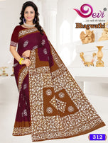 Devi Bhagwathi Mall-Mall Batik Saree Vol-3 Casual Wear Catalog Collection