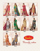 Baalar Karachi Cotton Vol-8 Printed Dress Material Catalog Collection