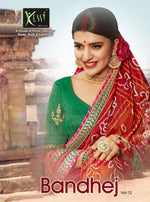 Kessi Bandhej Vol-2 Georgette Bandhani Saree Catalog Collection