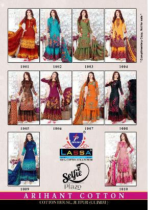 Arihant Lassa Selfie Plazo Printed Cotton Dress Material