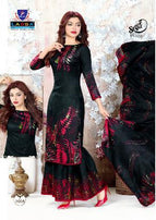 Arihant Lassa Selfie Plazo Printed Cotton Dress Material