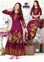 Arihant Lassa Selfie Plazo Printed Cotton Dress Material