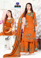 Arihant Lassa Selfie Plazo Printed Cotton Dress Material