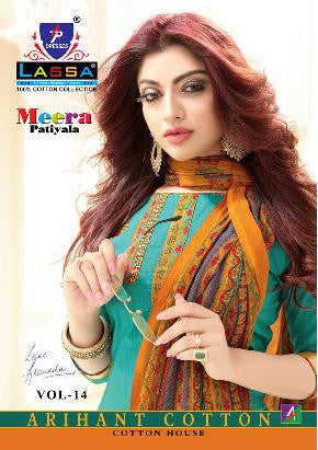 Arihant Lassa Meera Patiyala Vol-14 Printed Cotton Dress Material Catalog