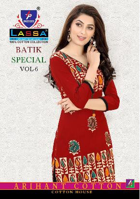 Arihant Lassa Batik Special Vol-6 Printed Cotton Dress Material Catalog